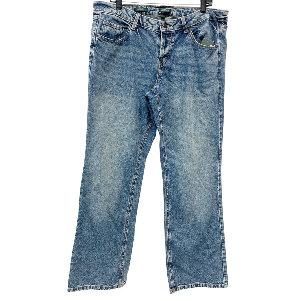 Wild Fable Women's Blue Light Wash High Rise Straight Leg Denim Jeans Size 12